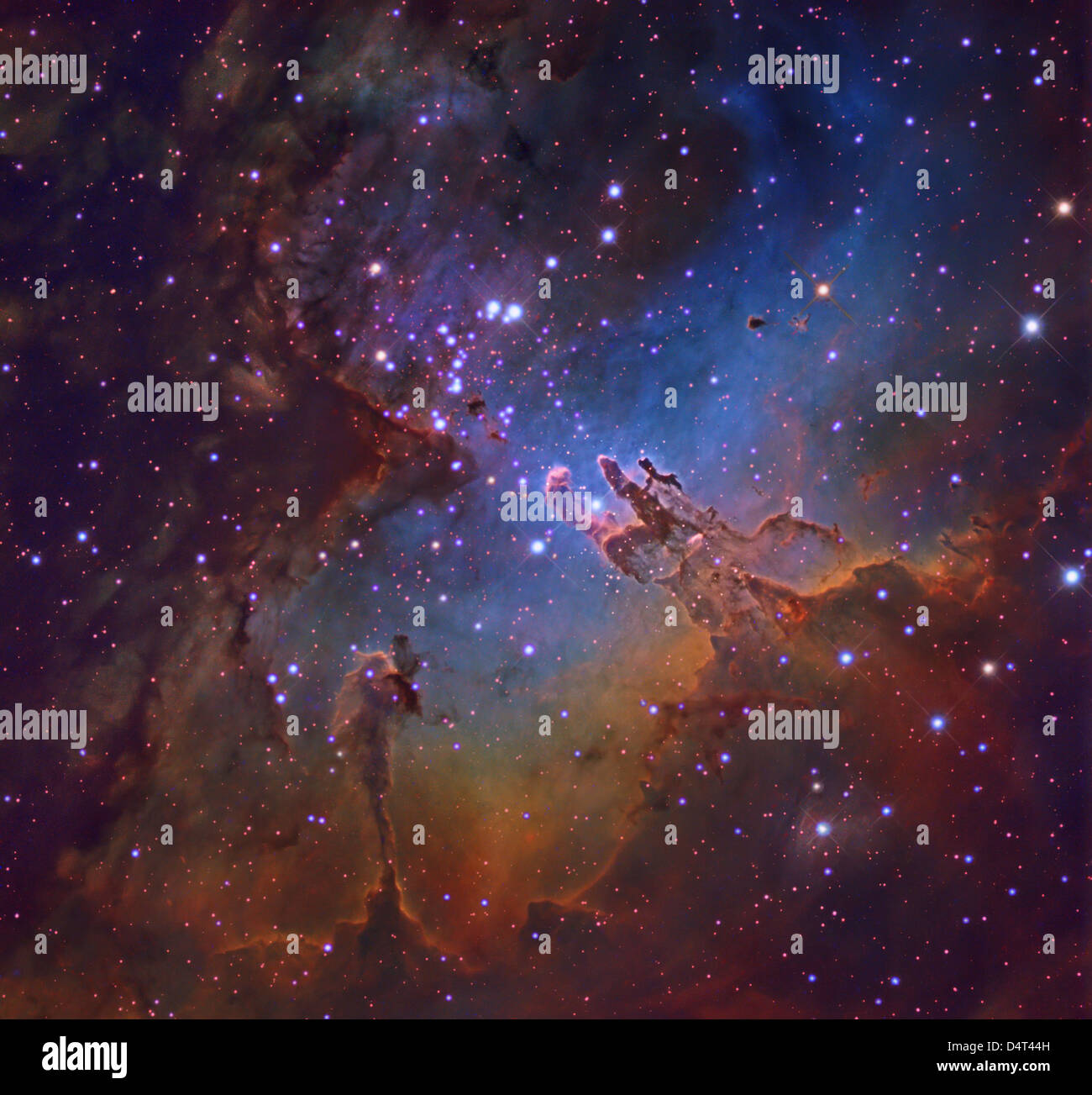 M16, L'Aquila nebulosa Serpens. Foto Stock