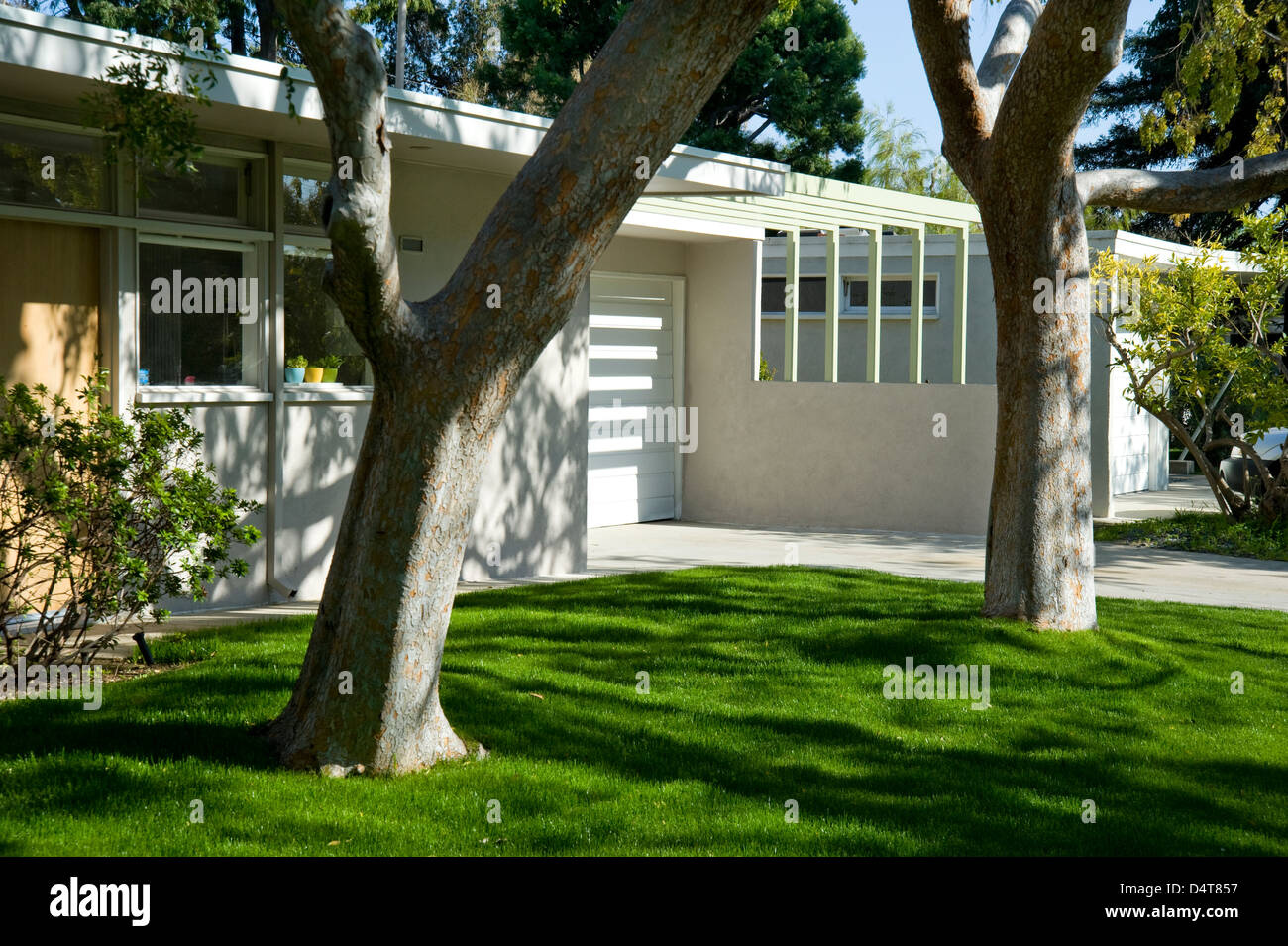 Caso di studio casa degli anni sessanta a metà secolo architettura moderna in West Los Angeles Foto Stock