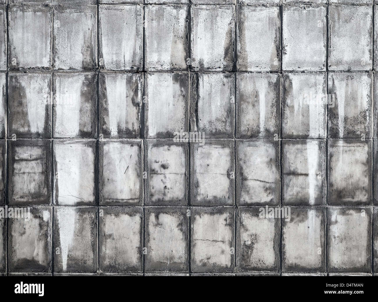 Grigio vecchio muro di cemento piastrelle texture di sfondo Foto Stock