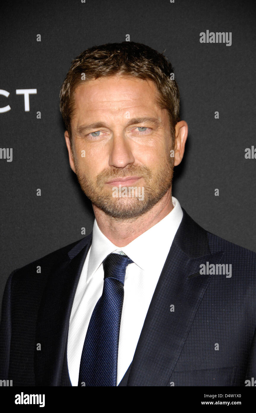 Marzo 19, 2013 - Hollywood, California, Stati Uniti - Gerard Butler durante la premiere del nuovo film da Filmdistrict, Olympus è caduto, tenutosi presso il Cinema Arclight, il 18 marzo 2013, di Los Angeles.(Immagine di credito: © Michael Germana Globo/foto/ZUMAPRESS.com) Foto Stock