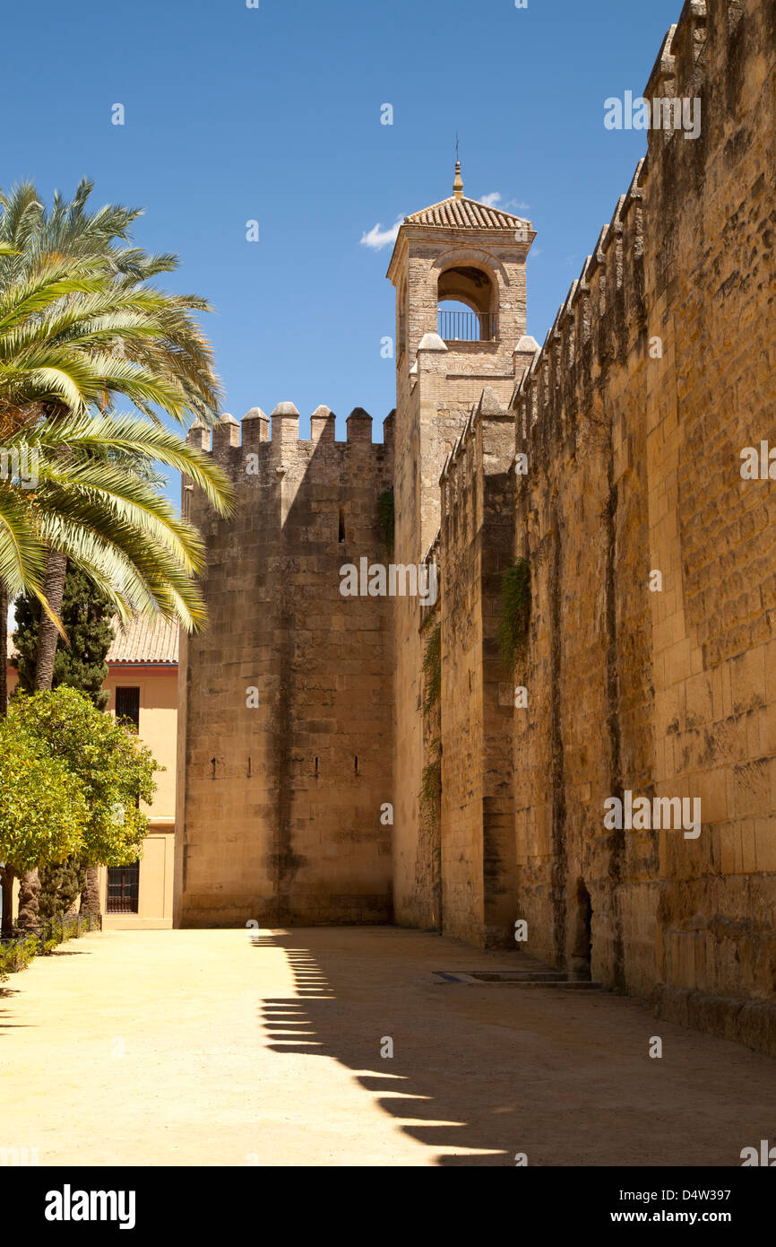 Alcazar dei Re Cristiani, Cordoba, Andalusia, Spagna, Europa Foto Stock