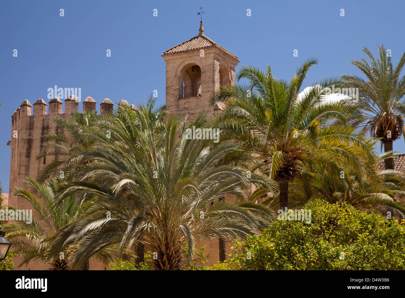 Alcazar dei Re Cristiani, Cordoba, Andalusia, Spagna, Europa Foto Stock