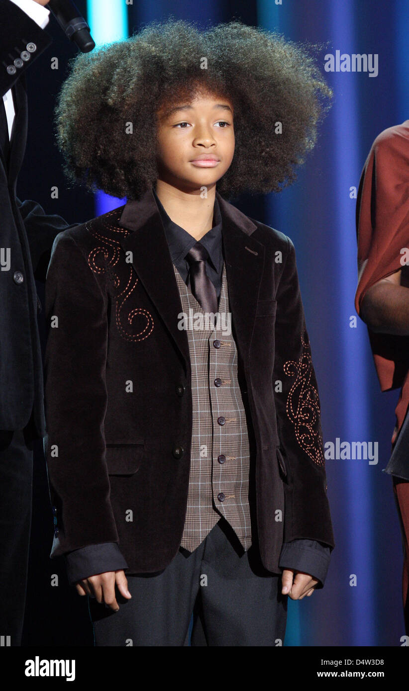 ActorJaden Smith sul palco durante il Premio Nobel per la pace con un concerto presso la Oslo Spektrum di Oslo, Norvegia del 11 dicembre 2009. Il concerto onora questo anno il premio Nobel per la pace Barack Obama presidente degli Stati Uniti. Foto: Albert Nieboer Foto Stock