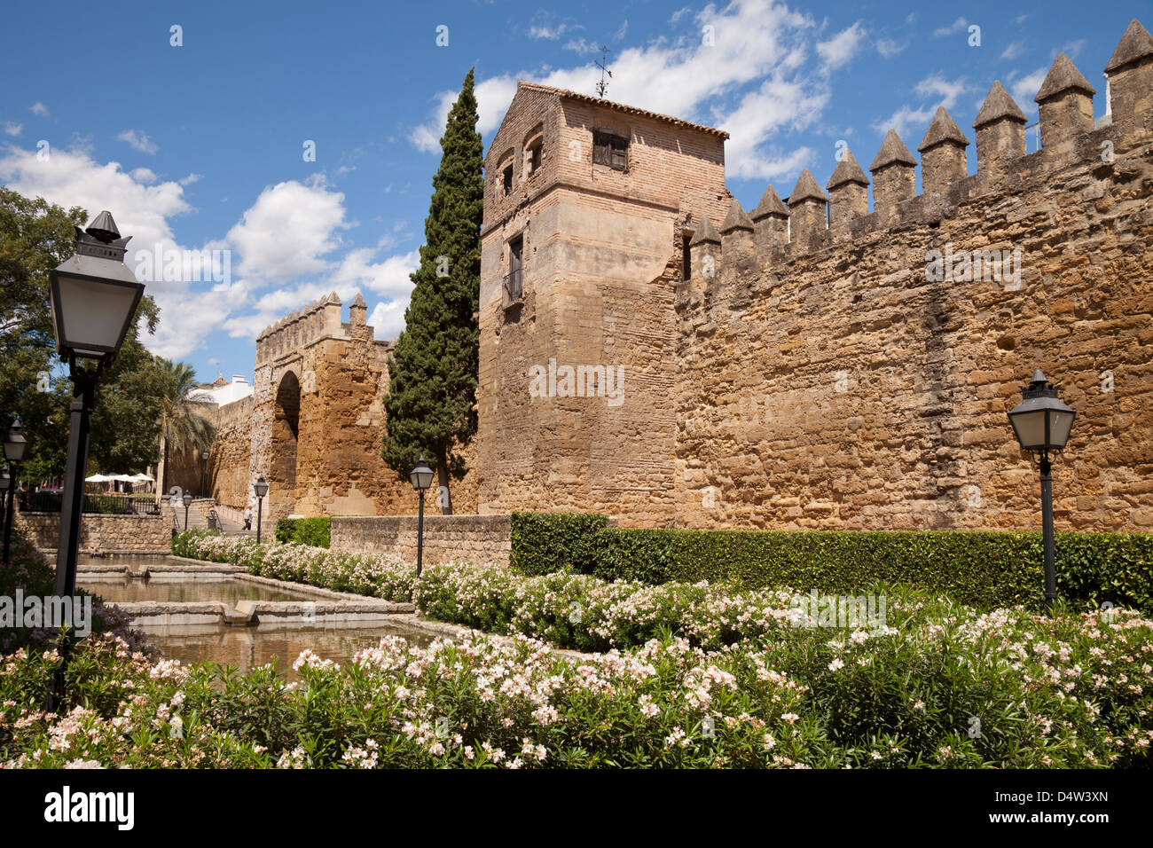 Alcazar dei Re Cristiani, Cordoba, Andalusia, Spagna, Europa Foto Stock