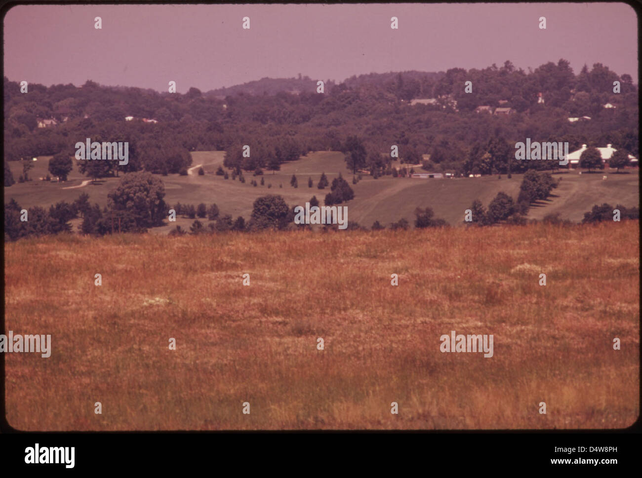 Campagna del tipo che circonda l'Hanna Coal Company impianto di preparazione. 07/1974 Foto Stock