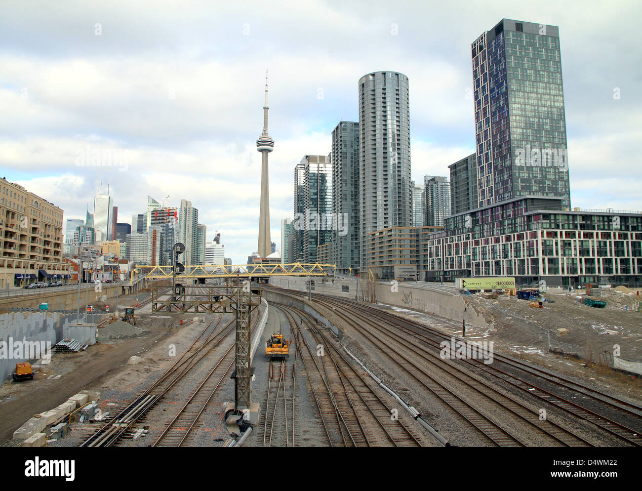 Ferrovia di Toronto Foto Stock