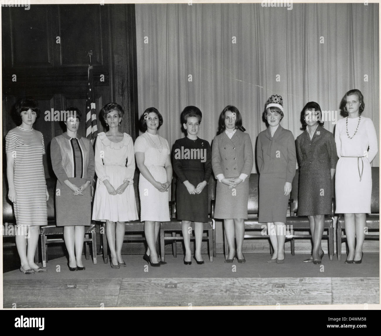 Fotografia di Miss archivi Contest in Auditorium, 1966 Foto Stock