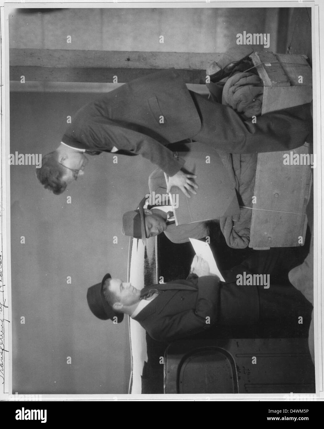 Fotografia del Dipartimento di Stato per i record di essere ricevuta in corrispondenza degli archivi, 1936 Foto Stock