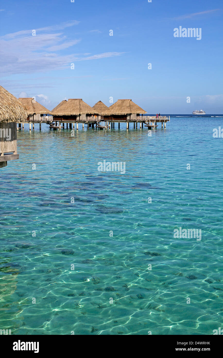 Over water bungalows Foto Stock