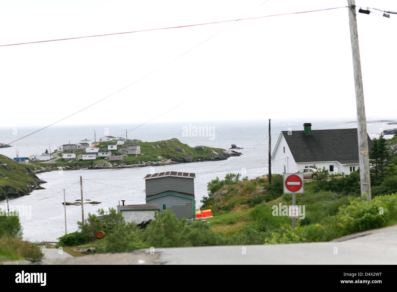 Rose Blanche è una Scenic villiage di pesca situate nelle acque di Terranova. La stampa canadese immagini/Lee Brown Foto Stock