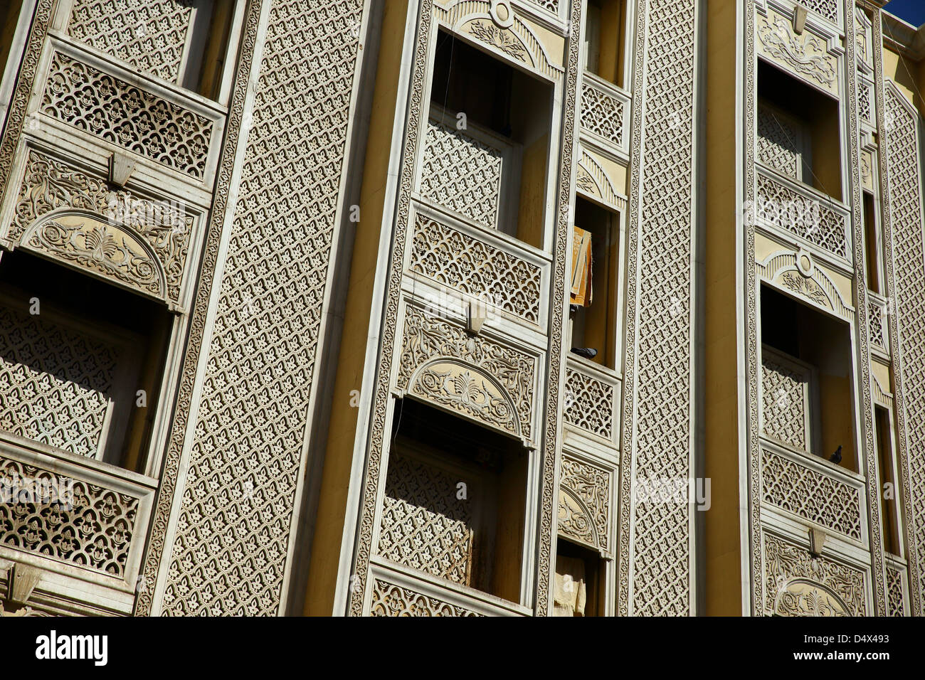 Dettagli architettonici, Dubai, Emirati Arabi Uniti Foto Stock