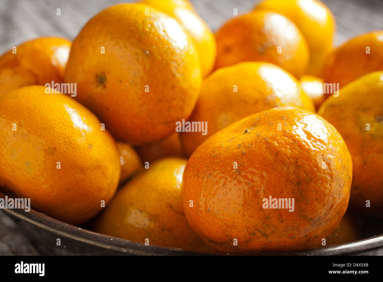 Le clementine, un tipo di mandarino Foto Stock