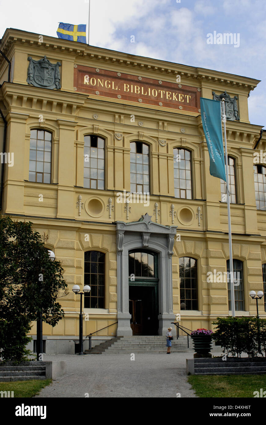 Kungliga Biblioteket o la Biblioteca Reale di Humlegården,a Stoccolma Foto Stock