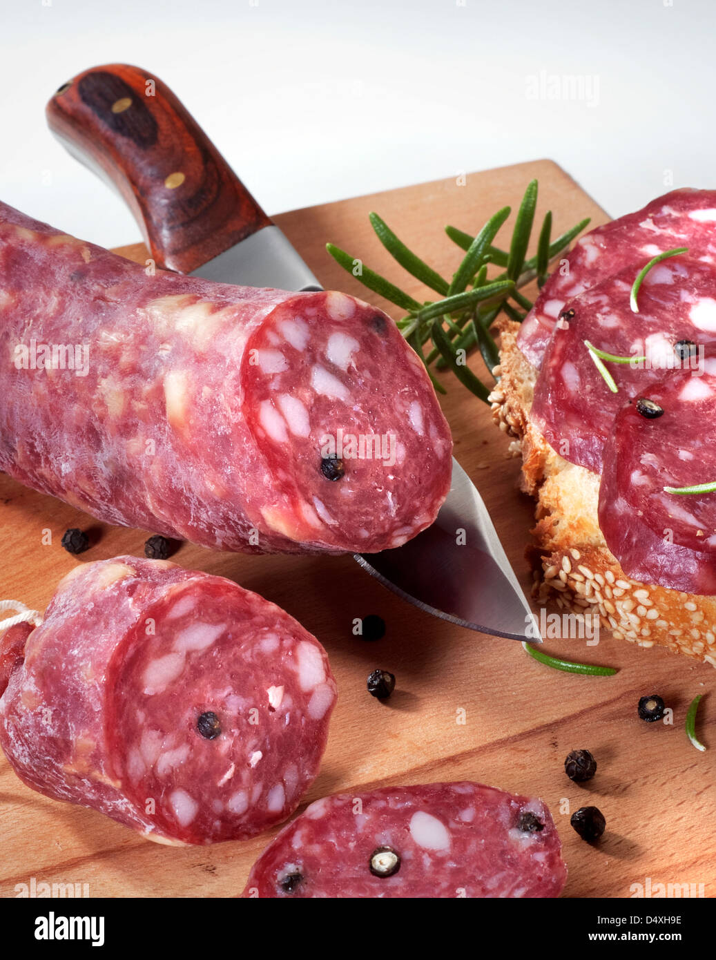 Salame secco Foto Stock