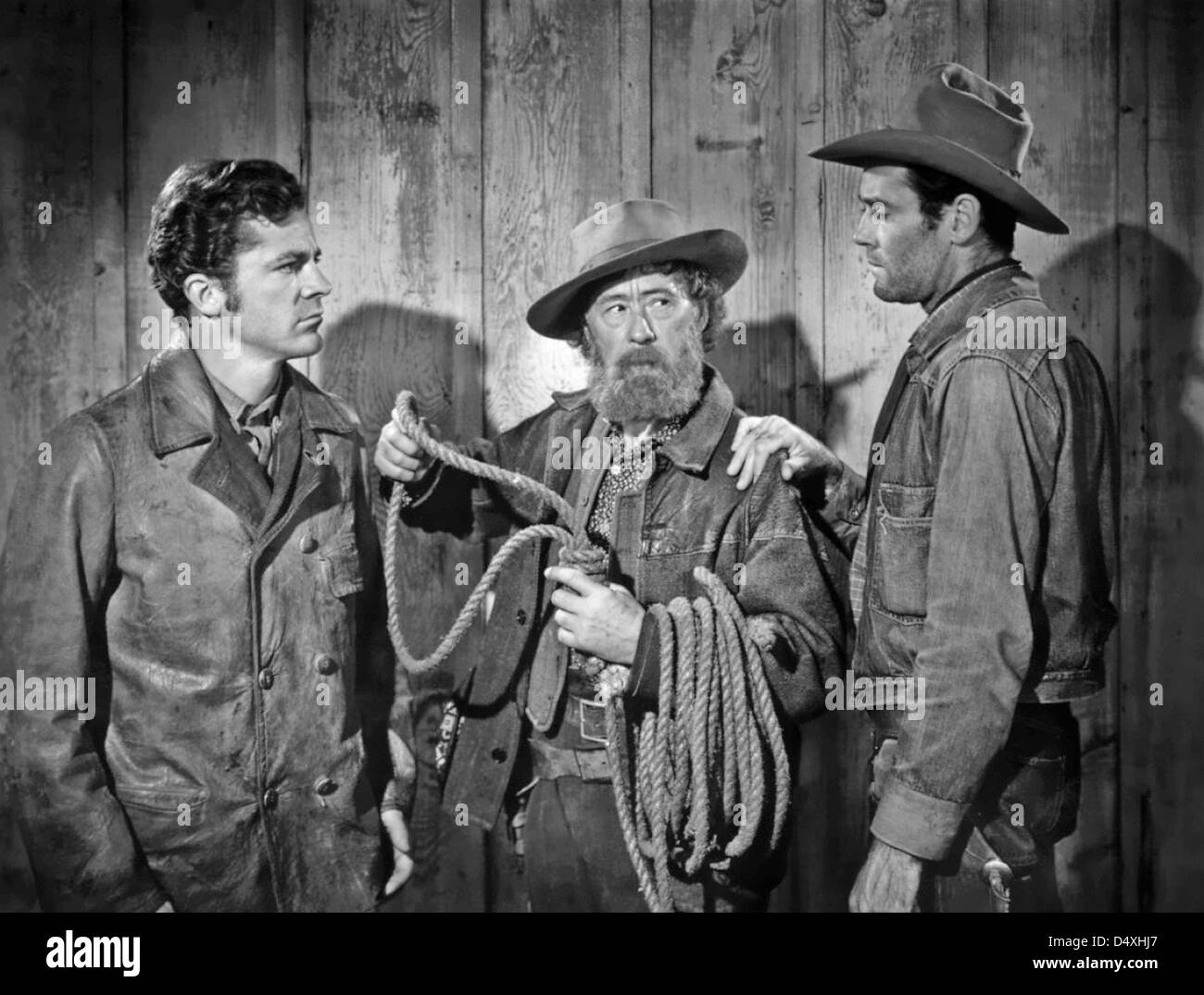 L'OX-BOW INCIDENT 1943 Twentieth Century Fox Film. Da l:Dana Andrews, Harry Davenport e Henry Fonda Foto Stock