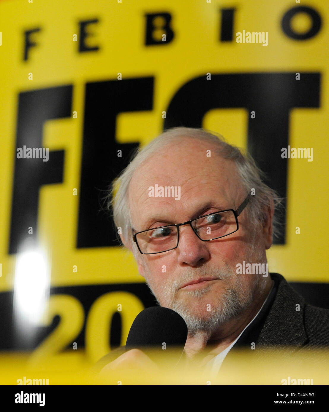 Direttore svedese Jan Troell parla nel corso di una conferenza stampa durante il ventesimo ceca Febiofest festival internazionale del film di mercoledì 20 marzo, 2013. (CTK foto/Stanislav Zbynek) Foto Stock