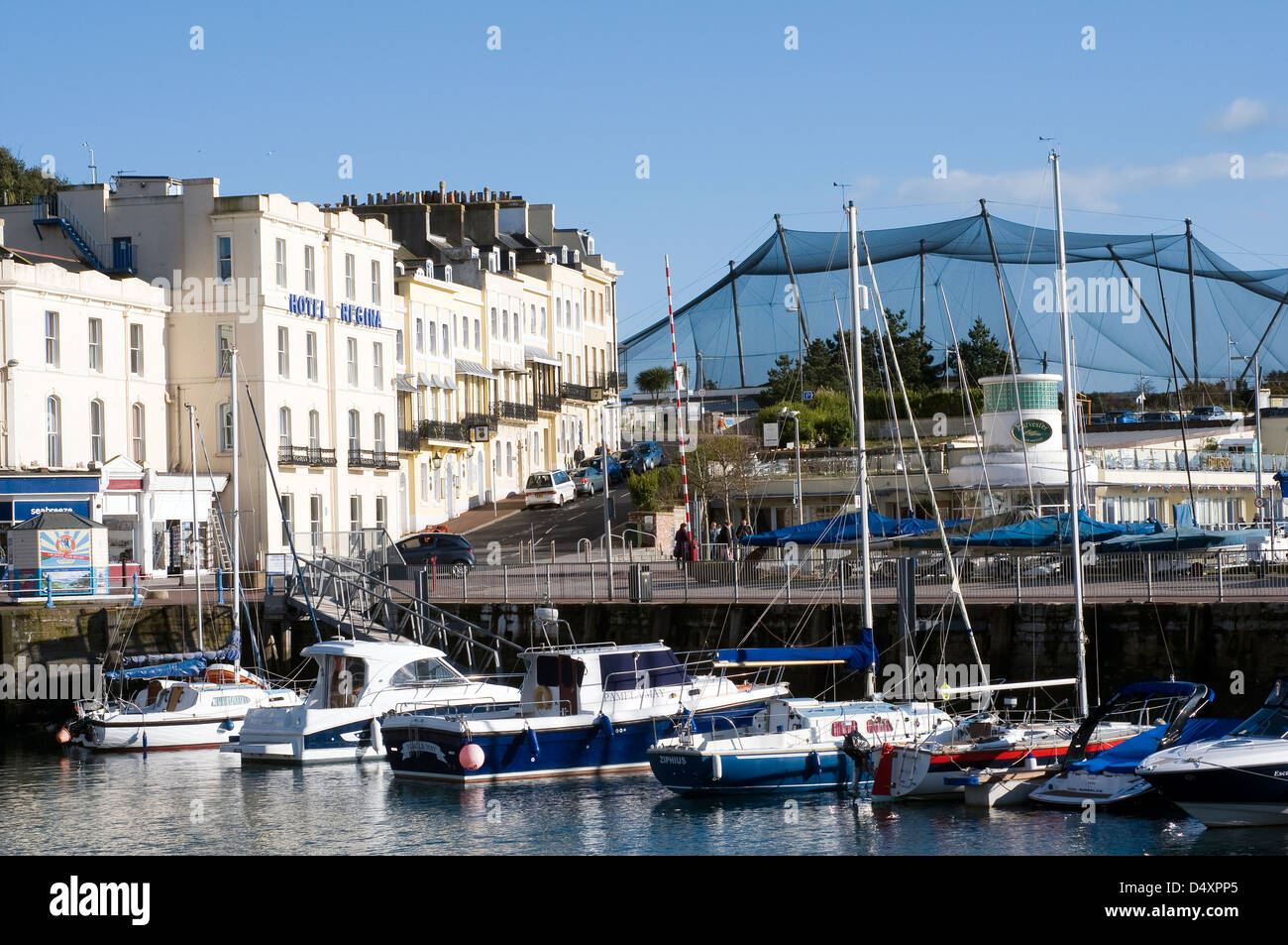 Torquay ,marina,Torquay centro città e marina, torquay, Regno Unito, destinazione, città del porto interno, mare viaggi, lato mare, quaysi Foto Stock