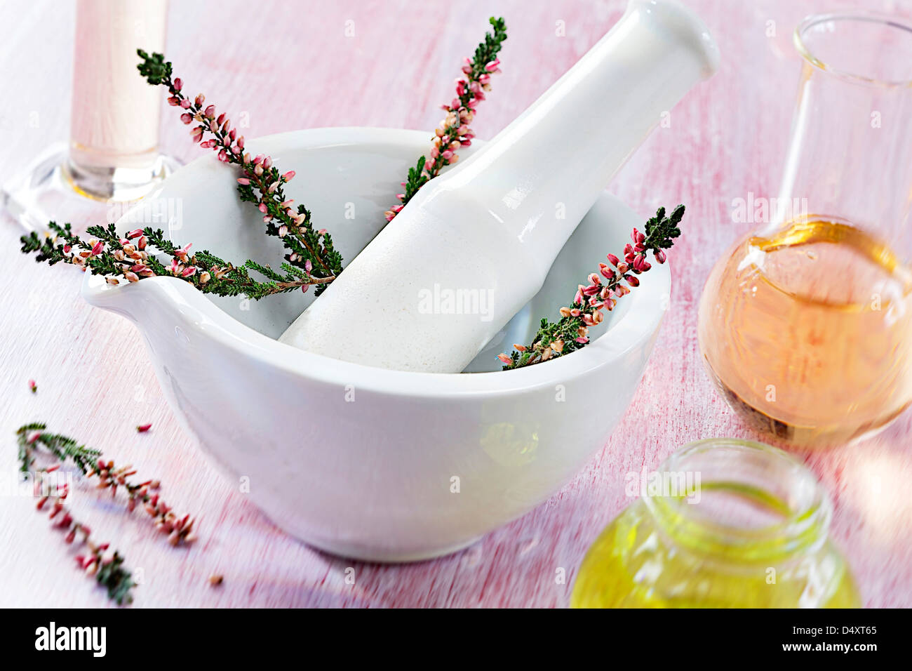 OLIO ESSENZIALE Foto Stock