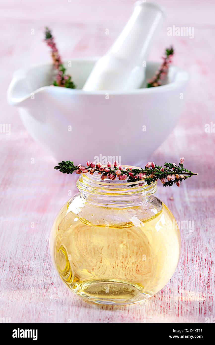 OLIO ESSENZIALE Foto Stock