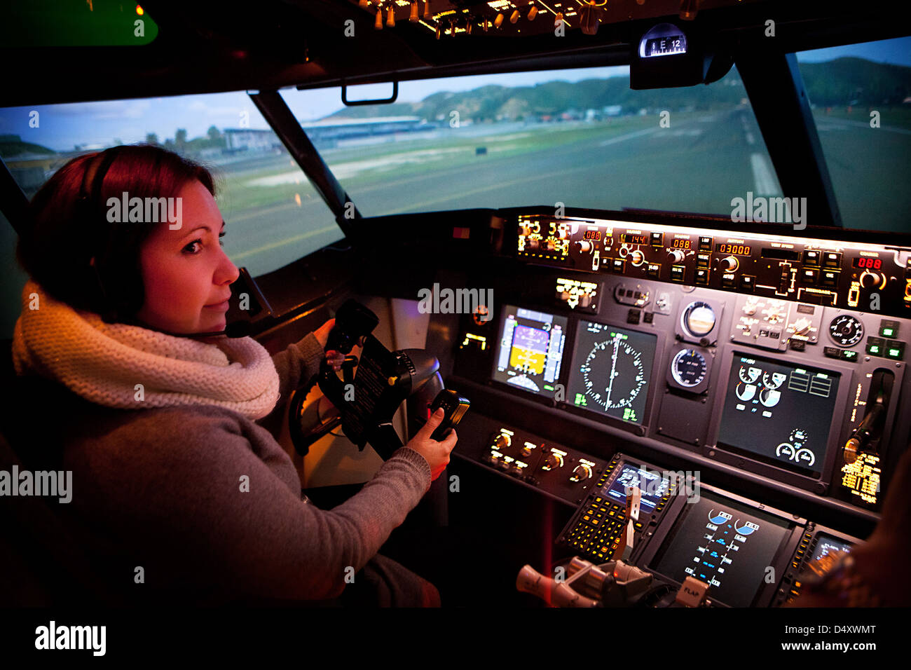 La paura di volare il trattamento Foto Stock