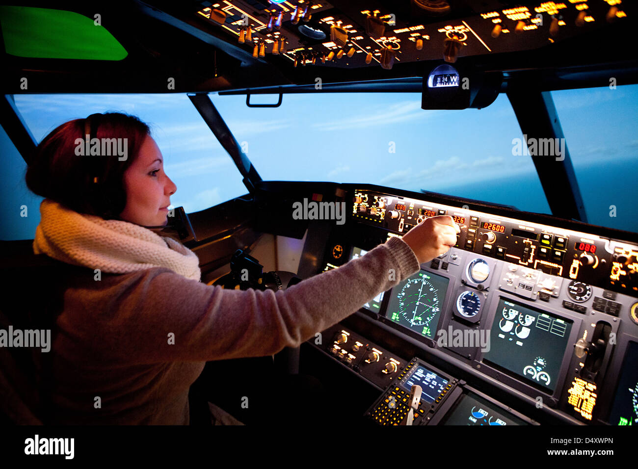 La paura di volare il trattamento Foto Stock