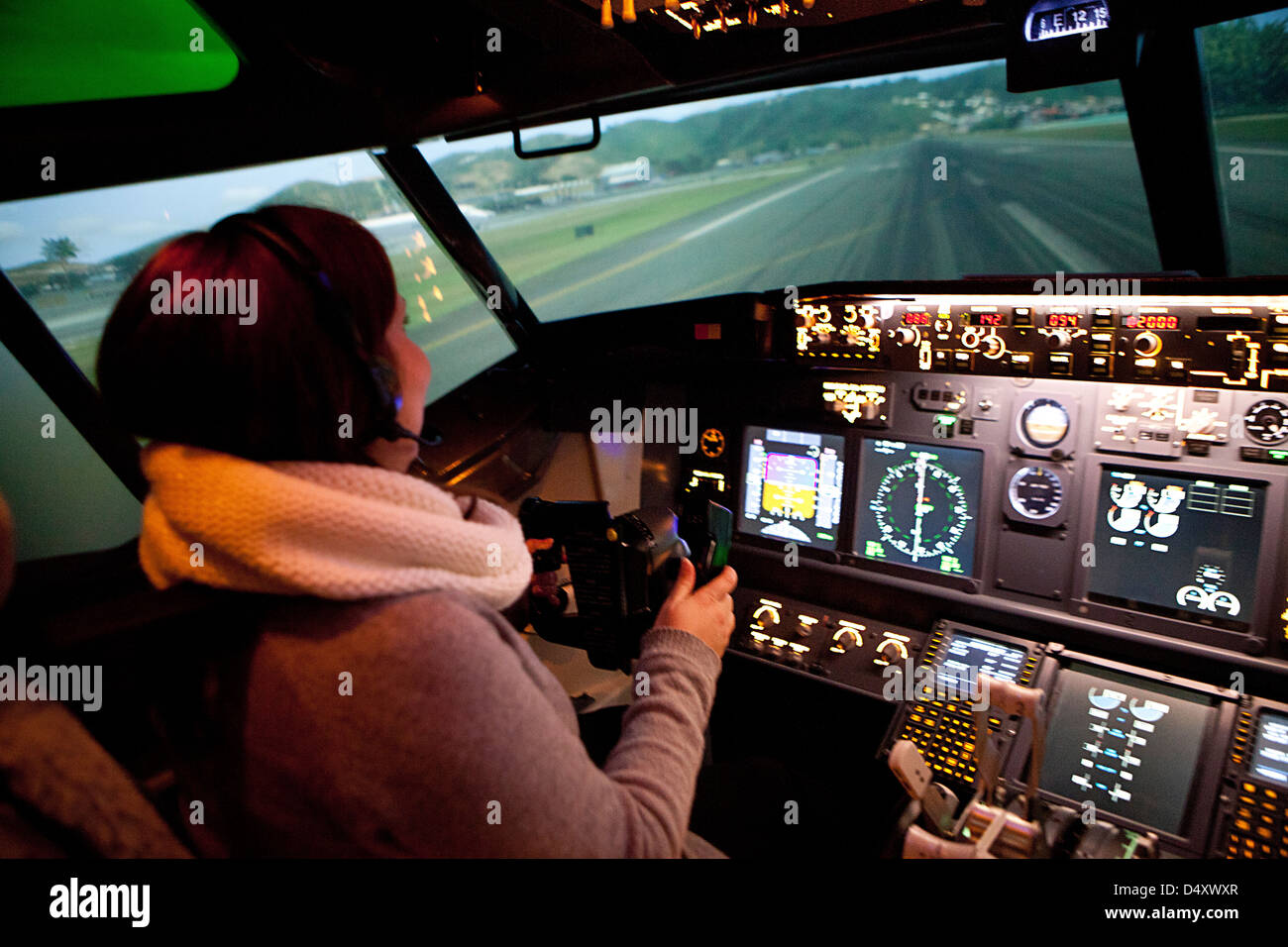 La paura di volare il trattamento Foto Stock