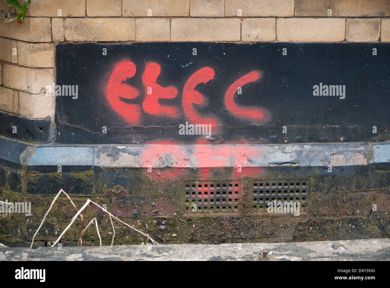 Demolizione di una casa in Liverpool Foto Stock