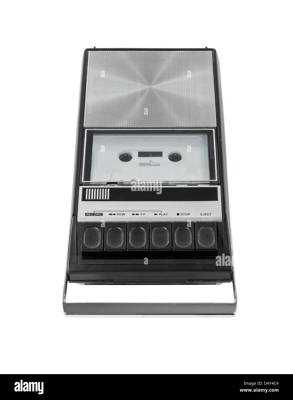 Vintage riproduttore cassette recorder isolato con percorso di clipping. Foto Stock