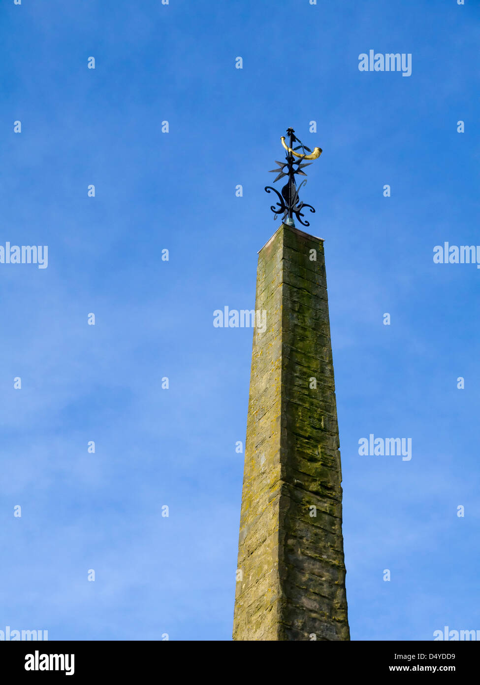 Obelisco in Piazza del Mercato nella Città di Ripon North Yorkshire, Inghilterra Foto Stock