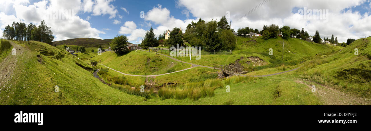 Wanlockhead, Regno Unito, Wanlockhead Scozia è il più alto villaggio Foto Stock