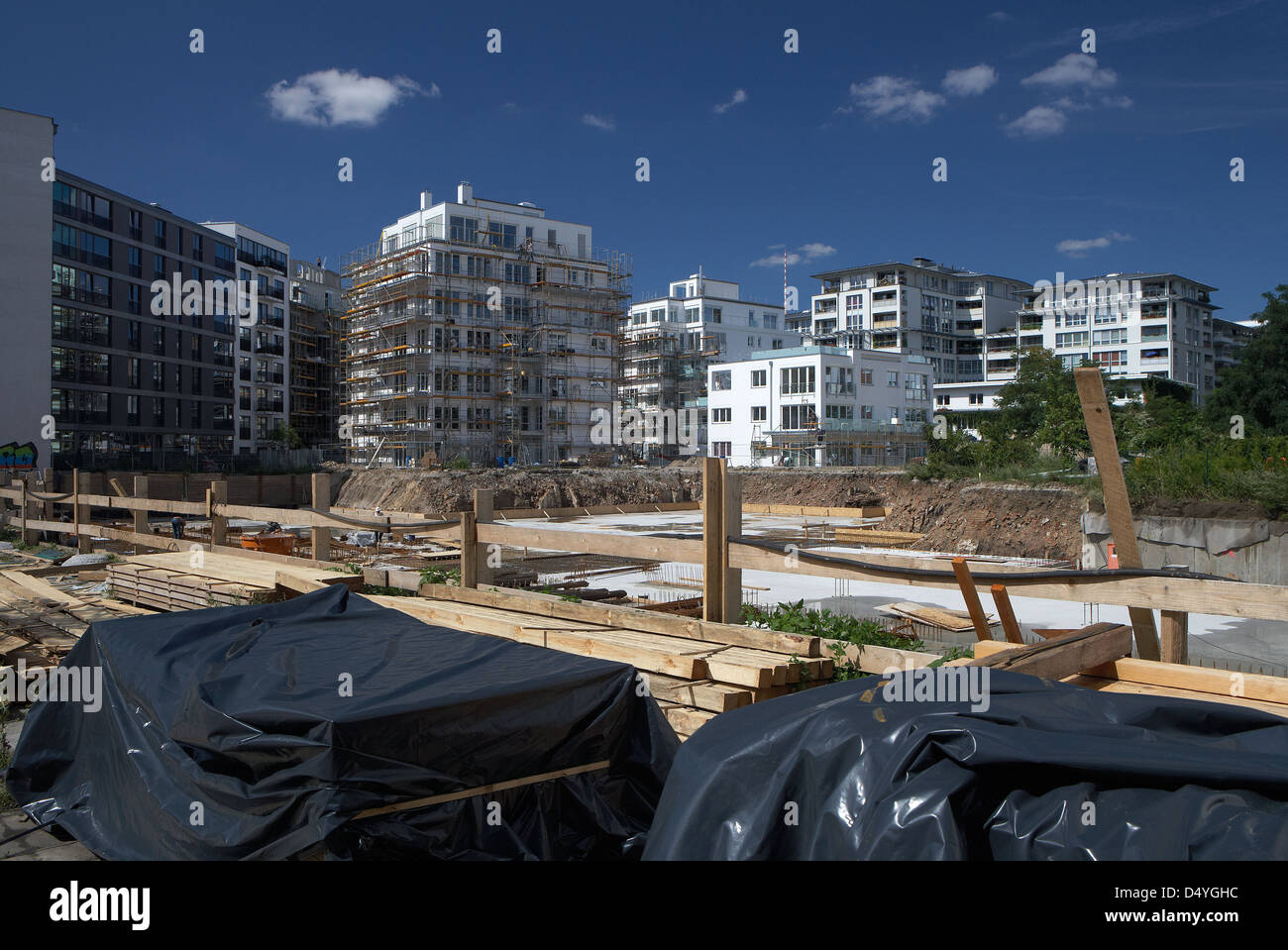 Berlino, Germania, il nuovo progetto di costruzione Angelo Giardini in Berlin-Mitte Foto Stock