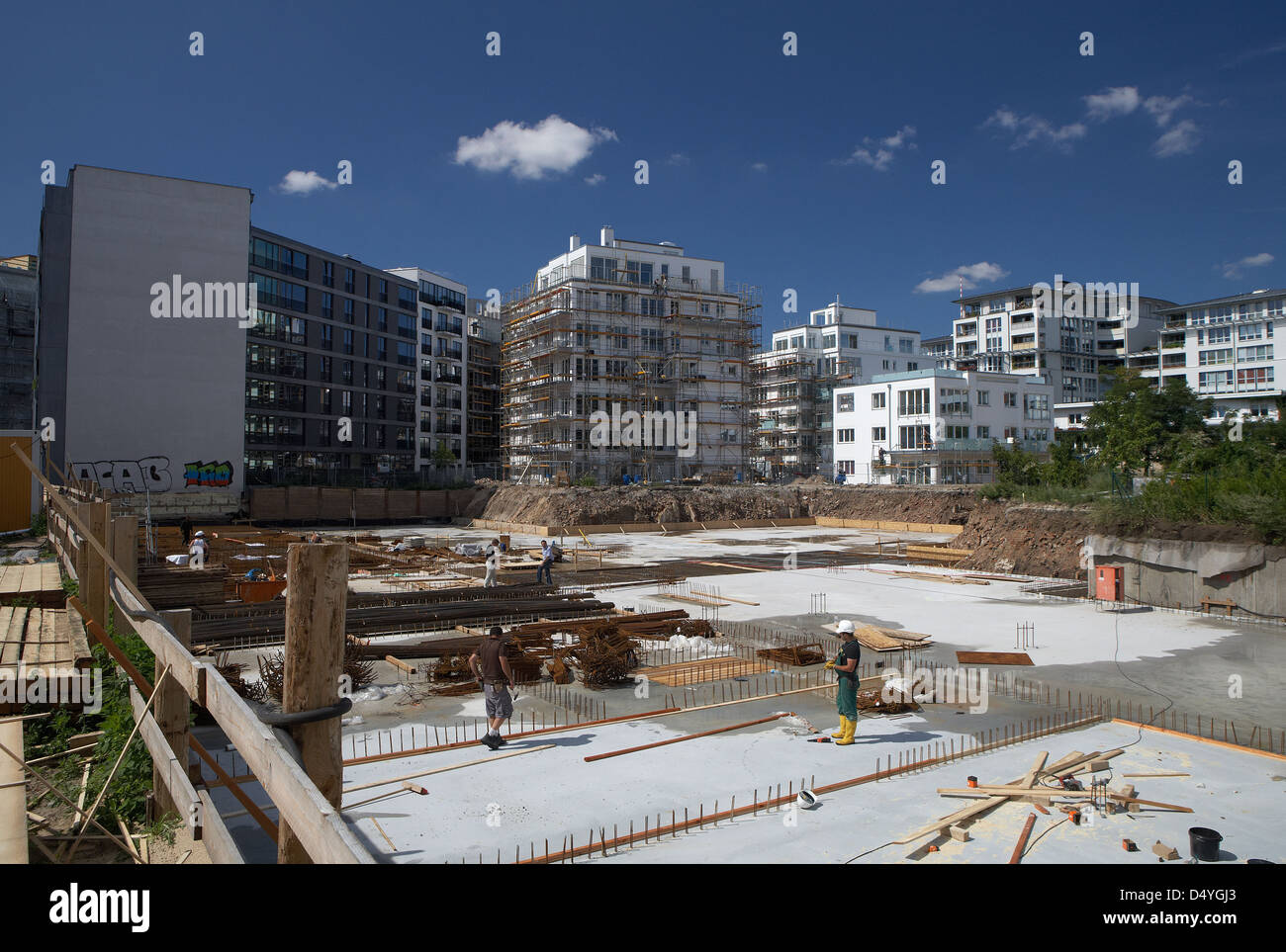 Berlino, Germania, il nuovo progetto di costruzione Angelo Giardini in Berlin-Mitte Foto Stock