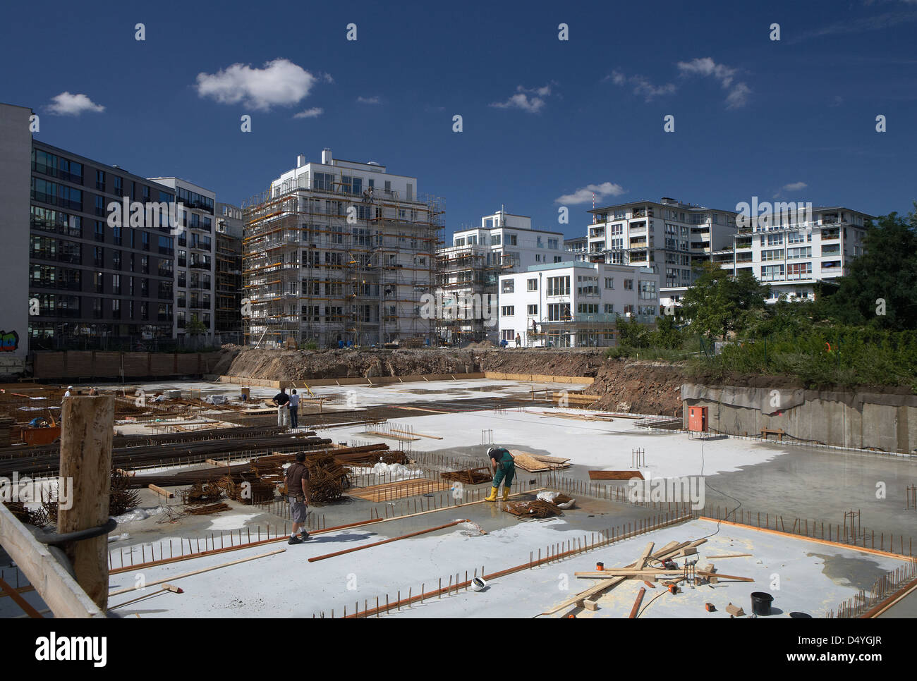 Berlino, Germania, il nuovo progetto di costruzione Angelo Giardini in Berlin-Mitte Foto Stock