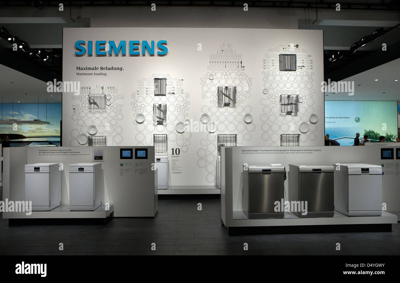 Berlino, Germania, il Siemens stand al IFA 2011 Foto Stock