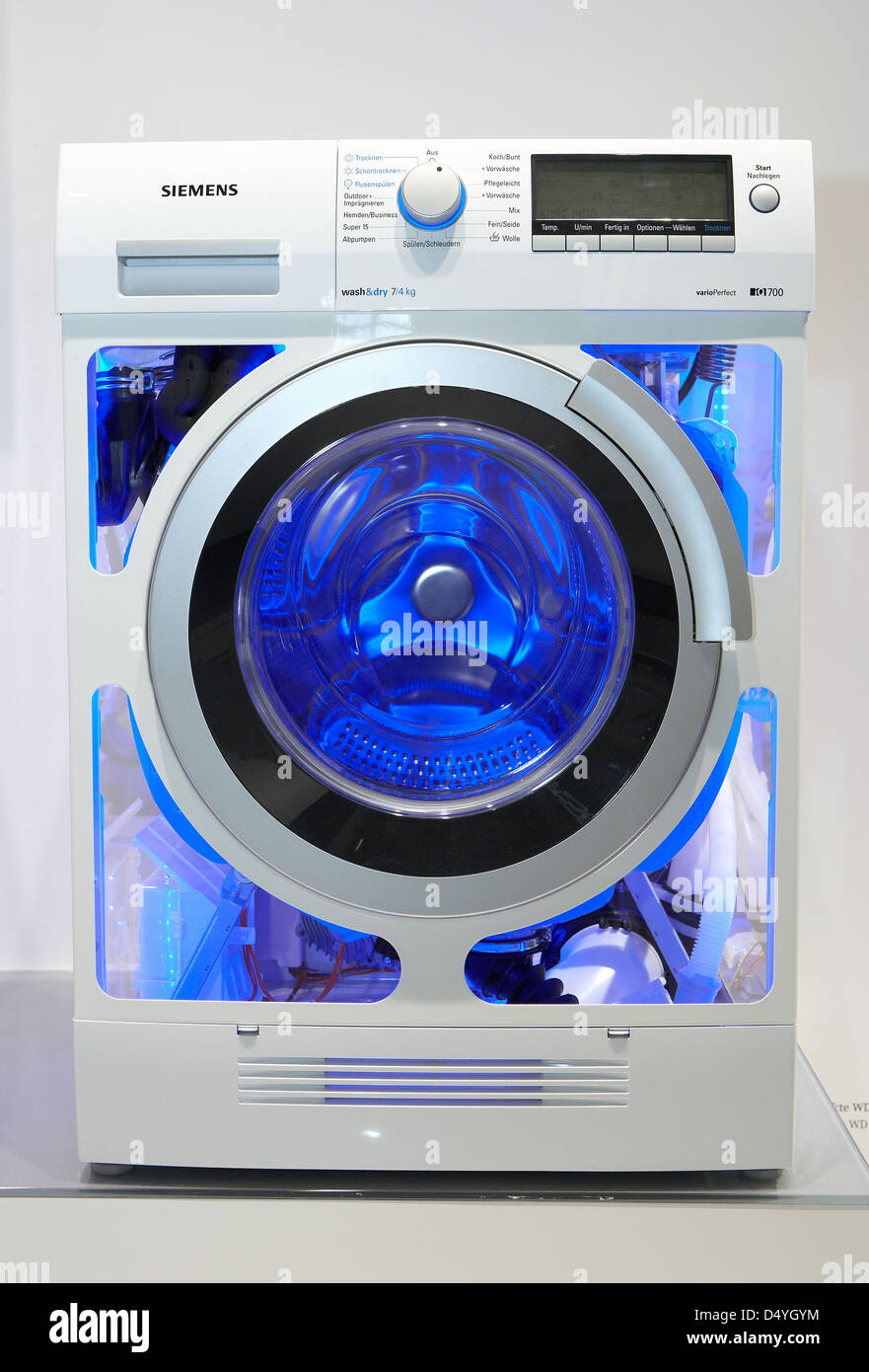 Berlino, Germania, il Siemens lavatrice a IFA 2011 Foto Stock
