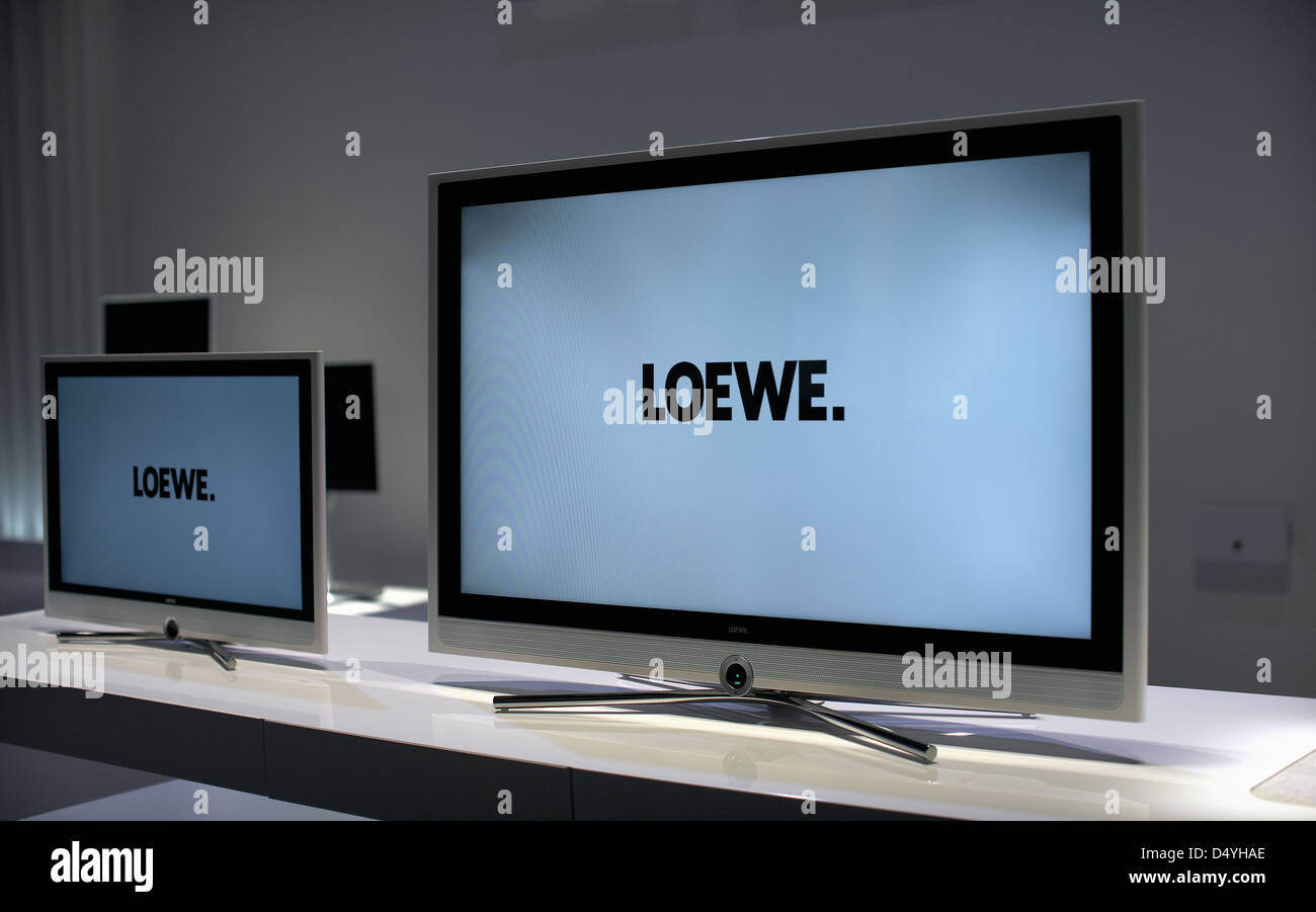 Berlino, Germania, Loewe con schermi piatti a IFA 2011 Foto Stock