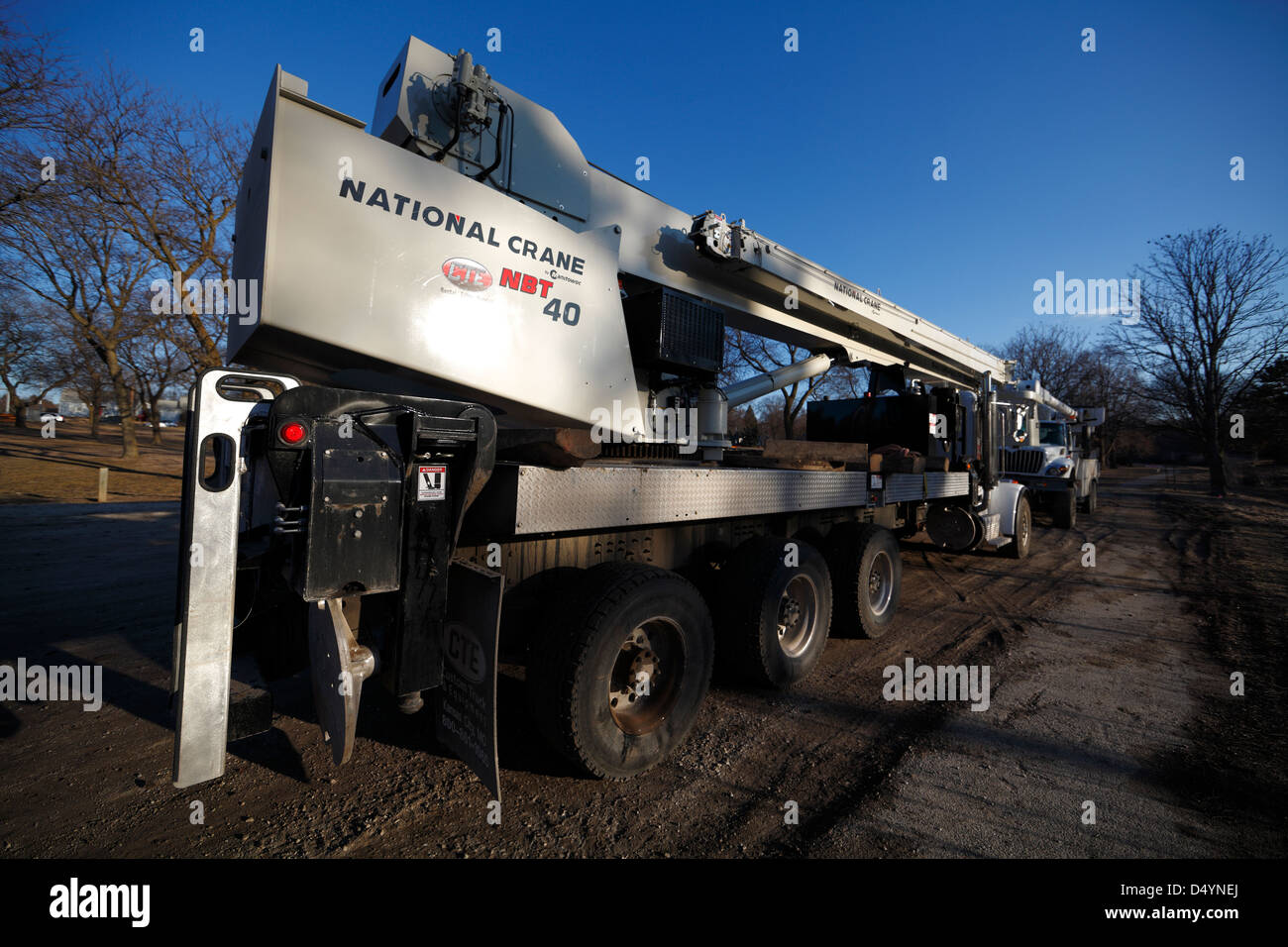 National Crane, camion-montato. Foto Stock
