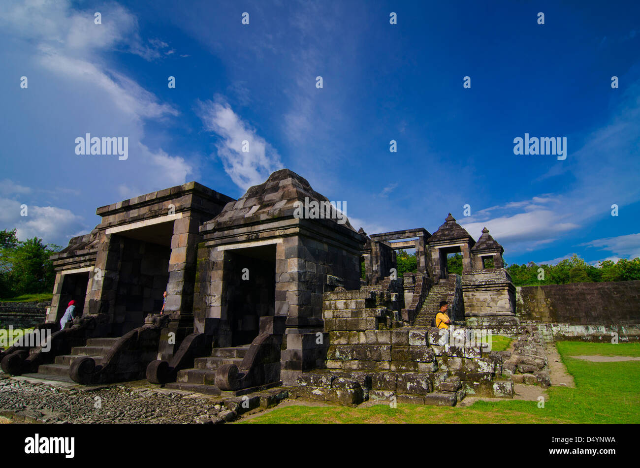 Ratu Boko tempio Foto Stock