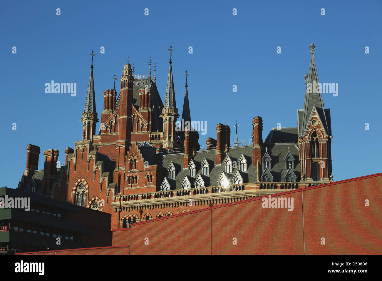 La stazione di St Pancras a Londra in Inghilterra Foto Stock