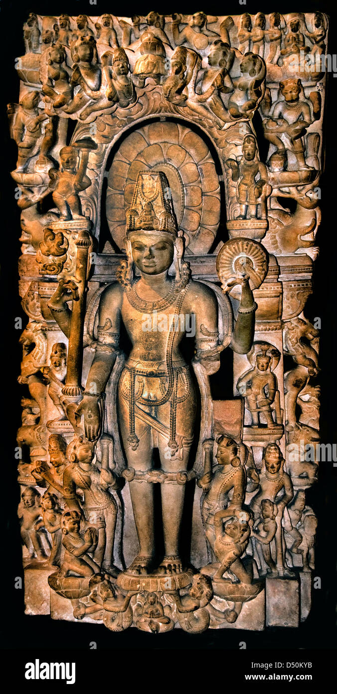 Vishnu Kenauj India centrale Changdella Dynasty 1000 indù in India induismo Foto Stock