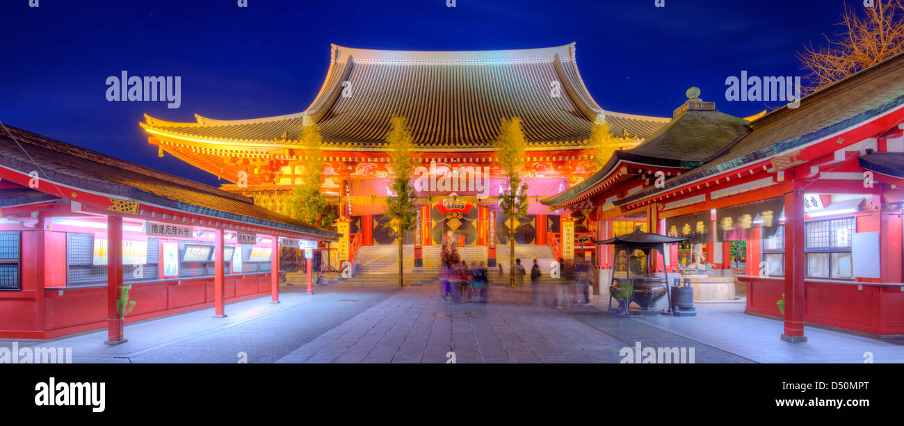 Il Tempio di Senso-ji di Asakusa, Tokyo, Giappone. Foto Stock
