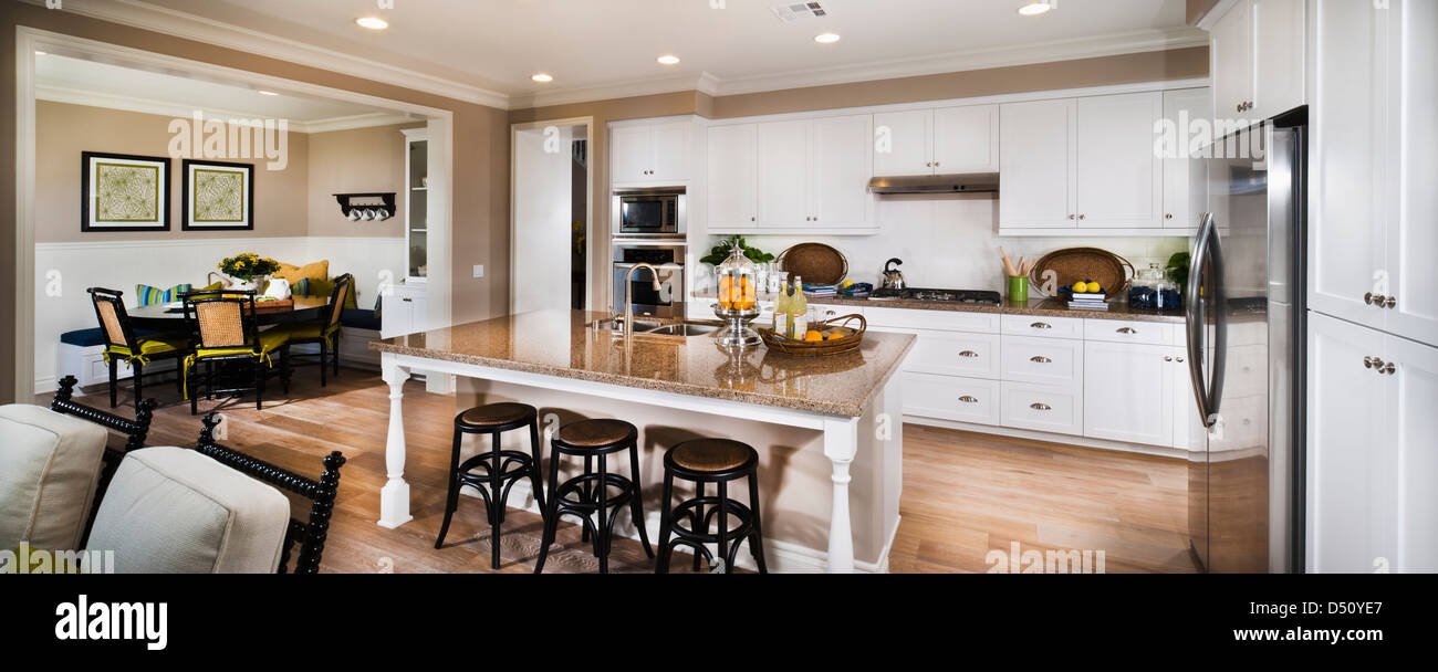 Cucina tradizionale American home;Tustin;California;USA Foto Stock