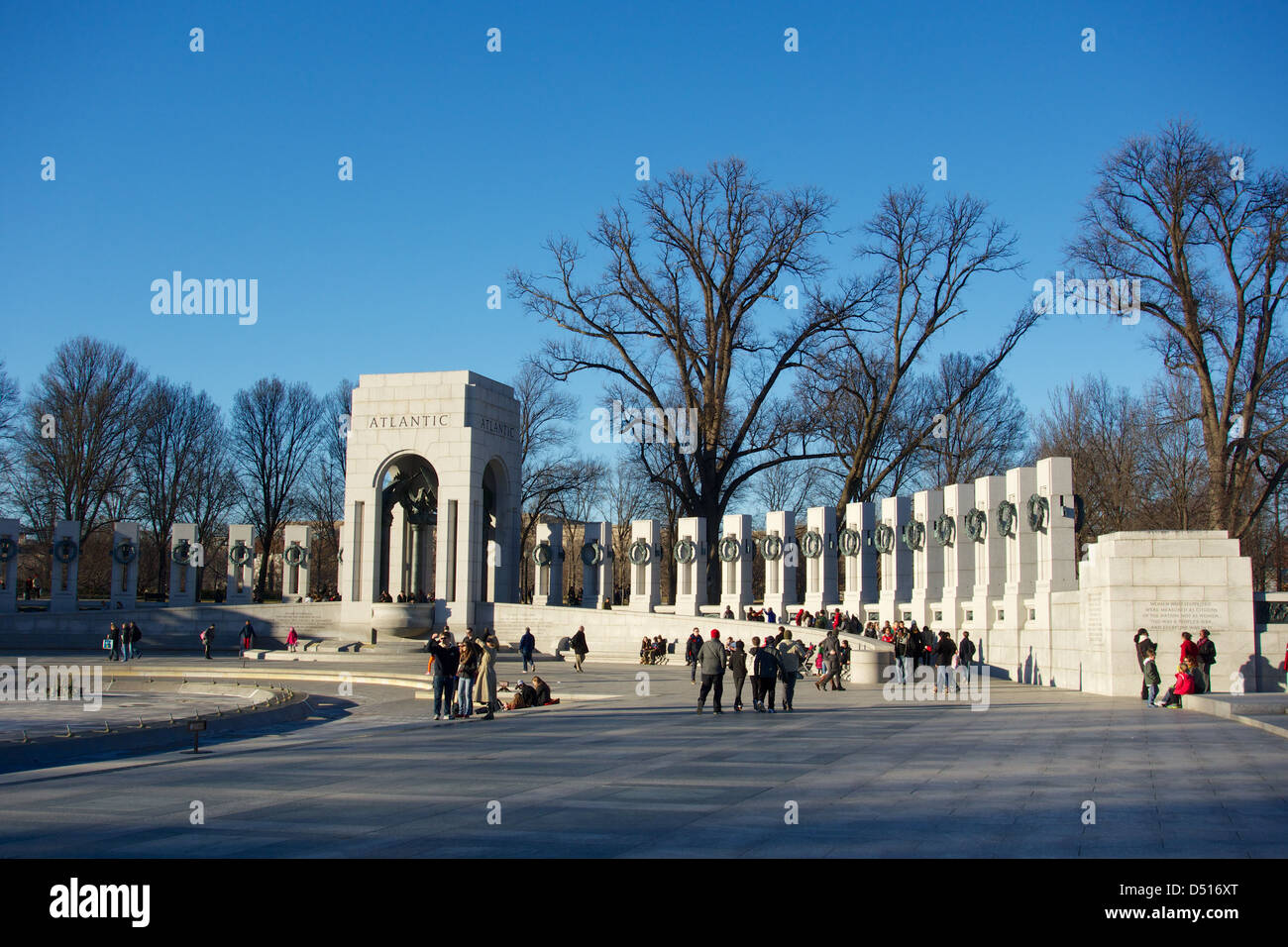 Il Memoriale della Seconda Guerra Mondiale. Washington DC. Atlantic Theatre. Foto Stock