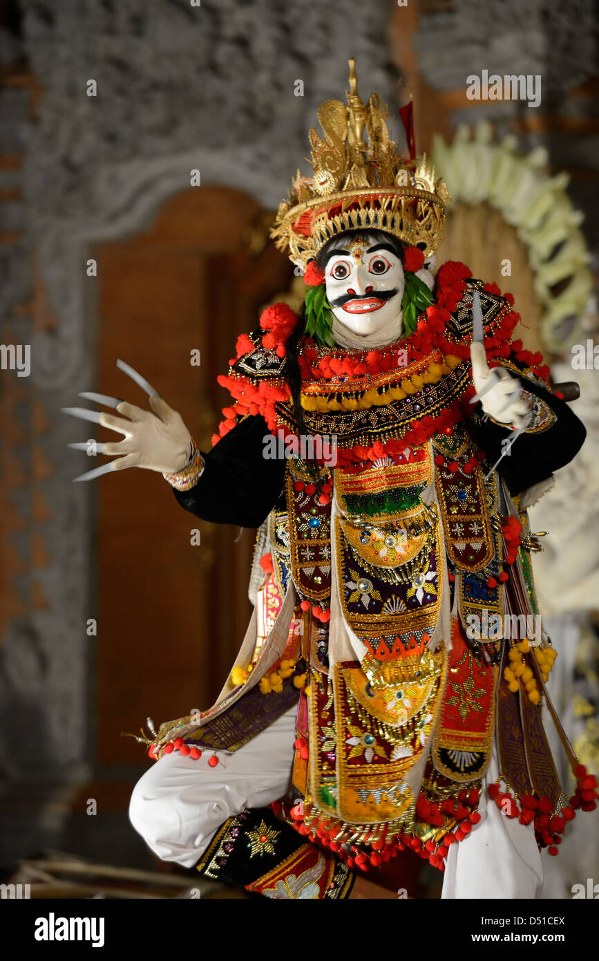 Asia, Indonesia, Bali, la regione centrale di Ubud, danza tradizionale nel wantilan, il Barong Foto Stock