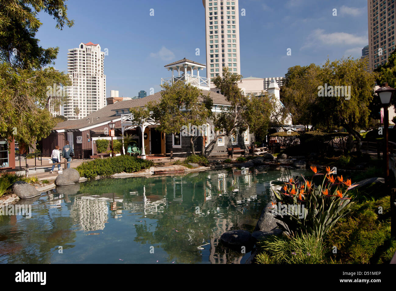 Il Seaport Village San Diego, California, Stati Uniti d'America, STATI UNITI D'AMERICA Foto Stock