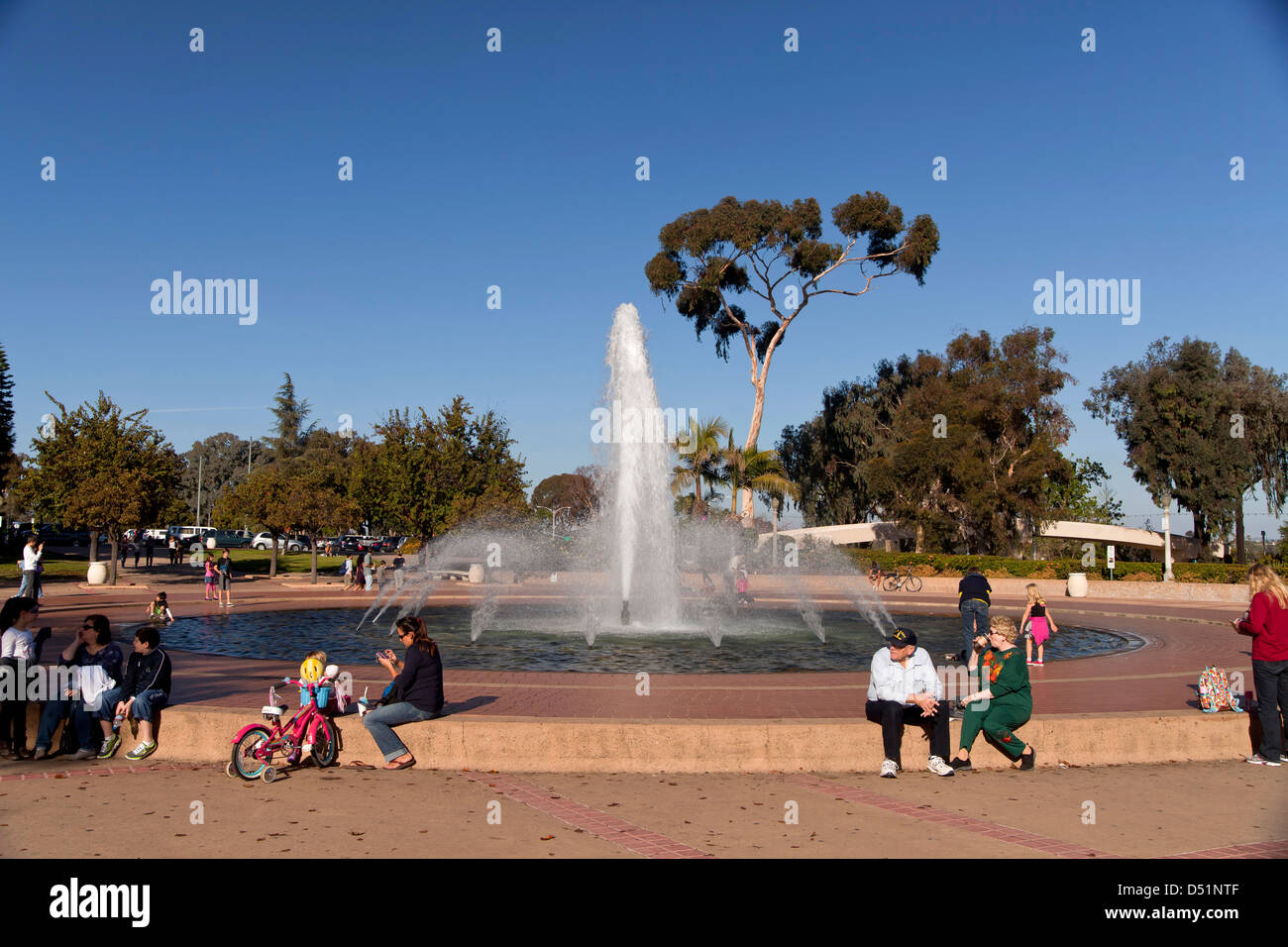 Fontana al Balboa Park di San Diego, California, Stati Uniti d'America, STATI UNITI D'AMERICA Foto Stock