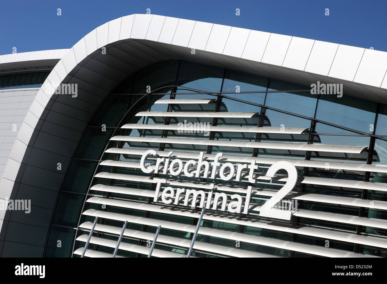 Dublin Airport Terminal 2 digital signage Foto Stock