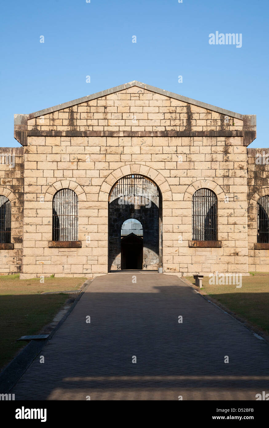 Trial Bay Gaol - Arakoon Parco Nazionale vicino a sud ovest di Rock NSW Australia Foto Stock