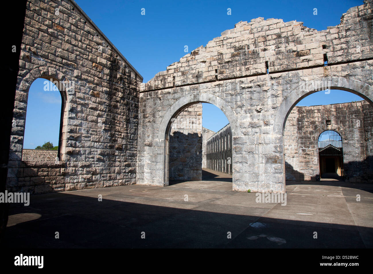 Trial Bay Gaol - Arakoon Parco Nazionale vicino a sud ovest di Rock NSW Australia Foto Stock