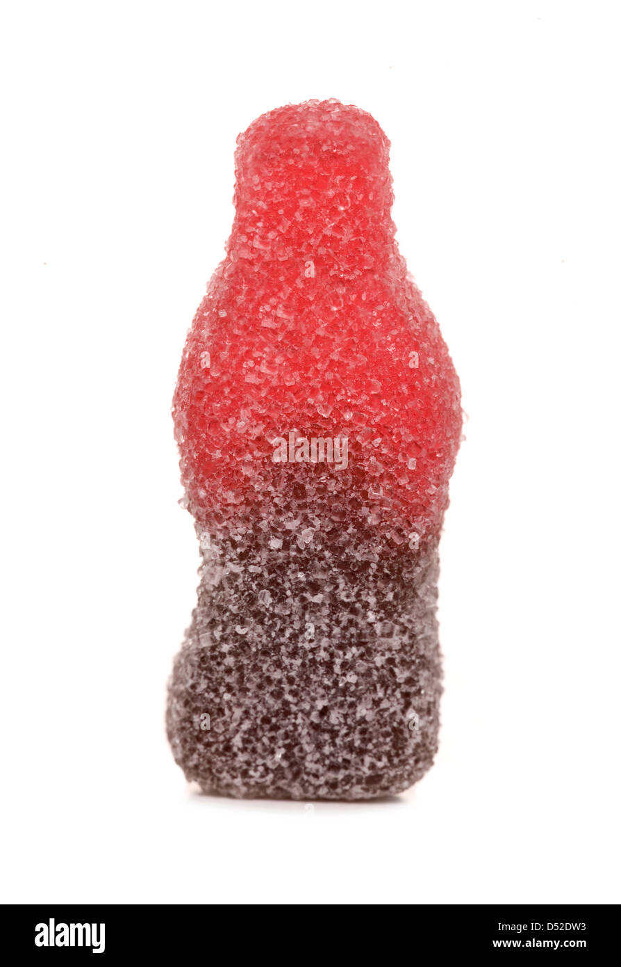 Unica cola frizzante bottiglia dolce tagliato fuori Foto Stock